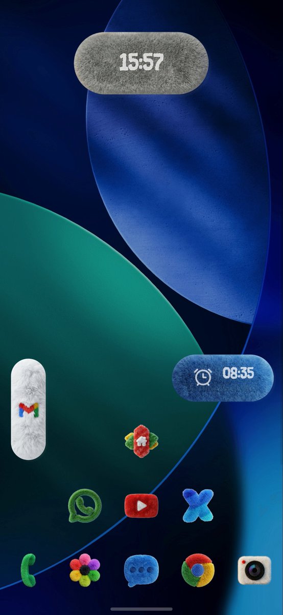 Rene_Amsterdam's tweet image. 📞💥  iOS 26 Fluffy 💥📞

New Fluffy iconpack including kwgt widgets by @AndroidTools3 

Wallpaper to download 👇🏻 

@NovaLauncher 

@SamsungNL Galaxy S25 Plus