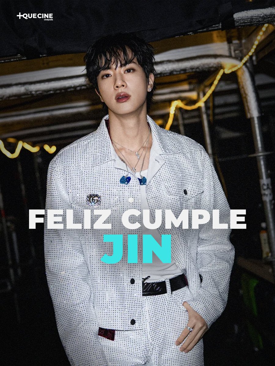 MasQueCineLatam's tweet photo. Guapo, poderoso, asombroso, muy hermoso, es precioso ✨ ¡Feliz cumpleaños al inigualable Kim Seokjin! 🌙

#HappyJinDay https://t.co/oKbRG7jtRv