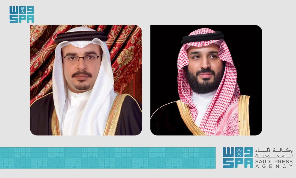 spagov's tweet photo. سمو #ولي_العهد يبعث برقية شكر لسمو ولي عهد مملكة البحرين إثر مغادرته المنامة.
https://t.co/Wxt0uYrH85
#محمد_بن_سلمان_في_البحرين
#واس https://t.co/tglWavIi71
