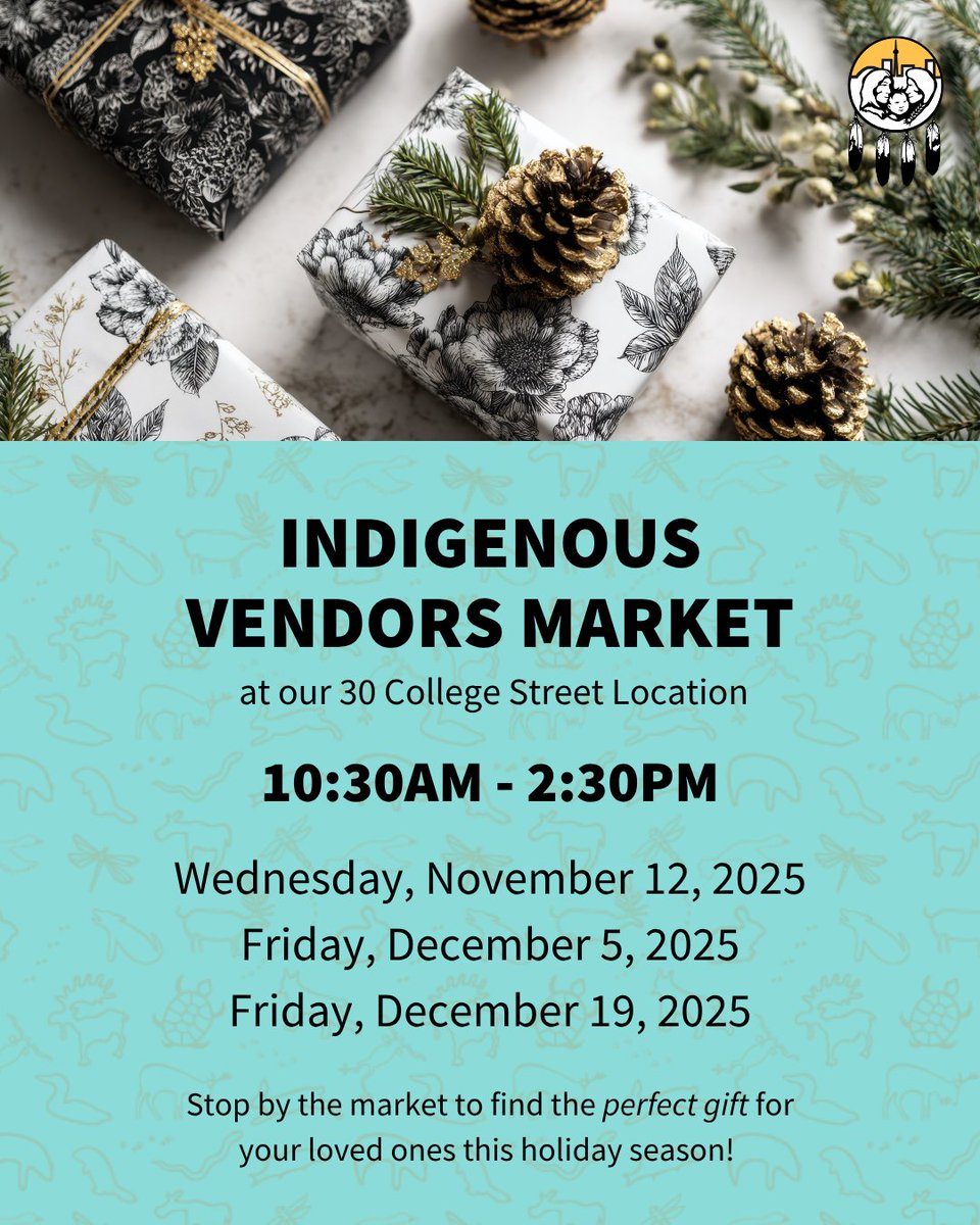Join us on Friday, December 5, at 30 College for our upcoming vendors markets. Support local Indigenous artists and entrepreneurs, find the perfect gifts for your loved ones, or pick up a special treat for yourself.
