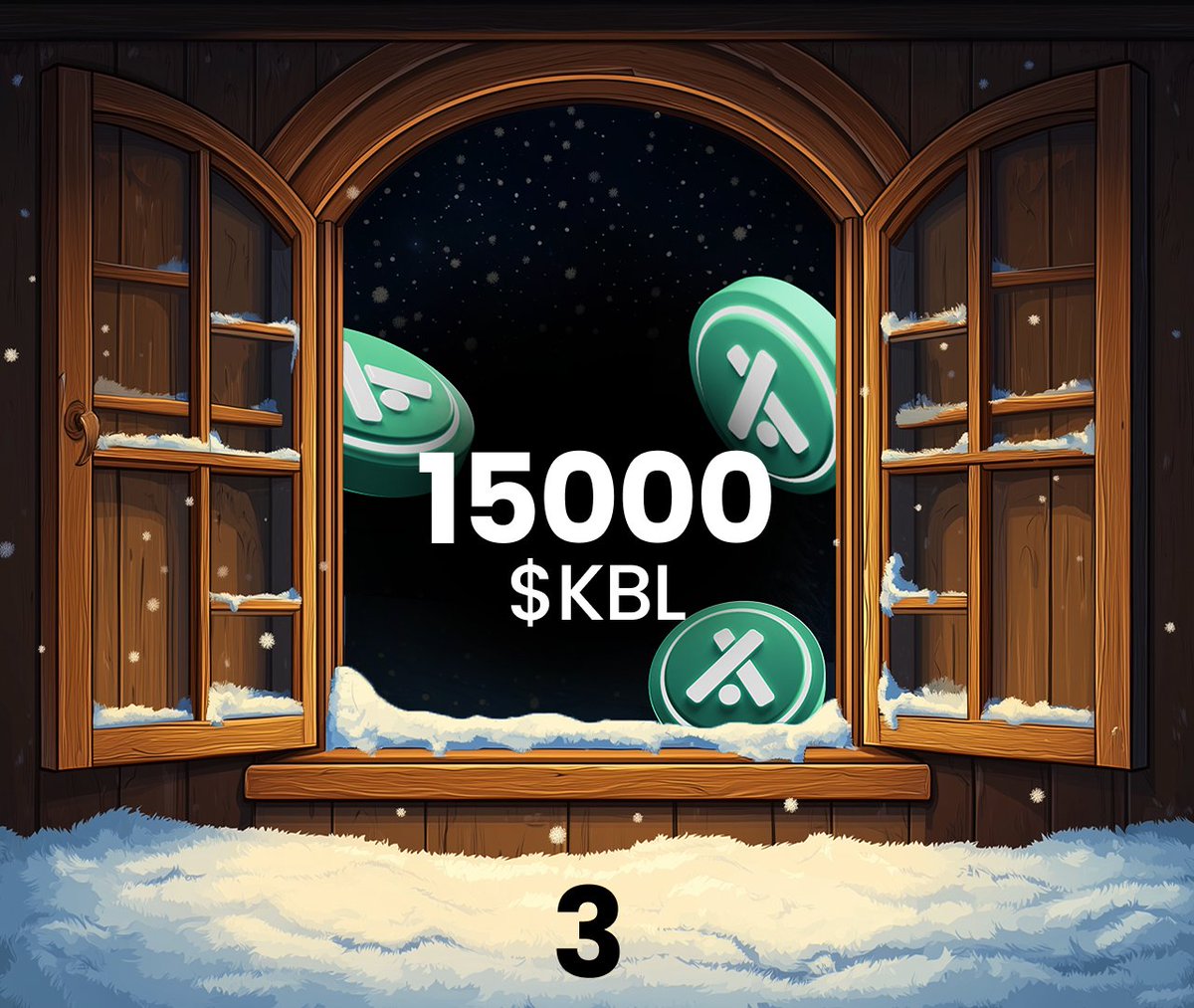 ❄️DÍA 3

¡BOOM! ¡Hoy es premio gordo!

🎁 15.000 $KBL

Para participar:
✅ Seguir a <a href="/KabilaES/">Kábila</a>
👥 Mencionar a dos amigos
💎 Ser HOLDER PRO (Tener al menos 10k $KBL o $XKBL)

⏳24 horas

¿Cómo puedes obtener los KBL necesarios para ser holder pro? Explicación en 1min👇