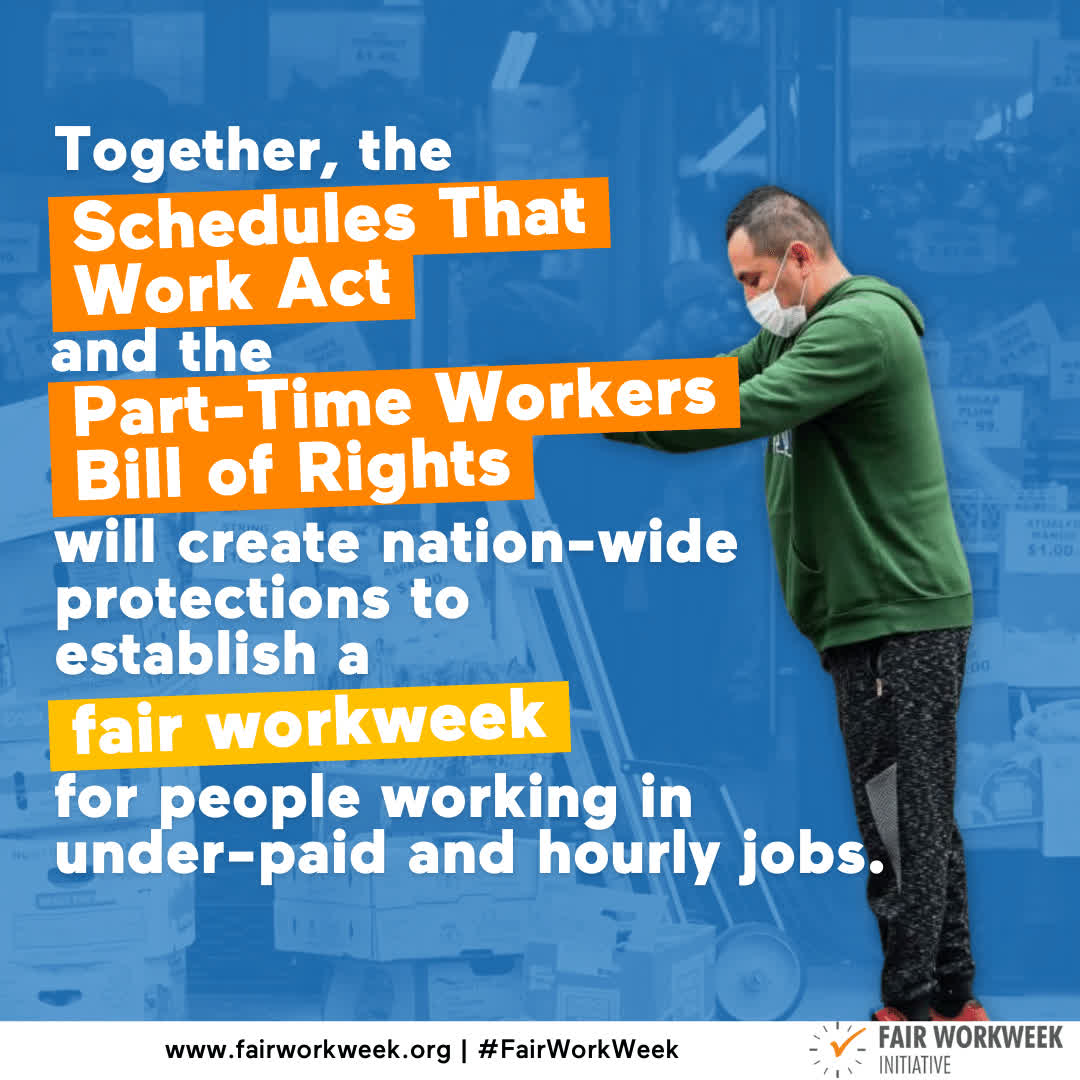 MomsRising's tweet photo. Today @SenWarren @rosadelauro and @janschakowsky reintroduced the
#SchedulesThatWork Act and the #PartTimeWorker Bill of Rights Act to make sure workers get the fair treatment they deserve at work, with a predictable schedule and a reliable paycheck. Join the fight for a 
#FairWorkweek