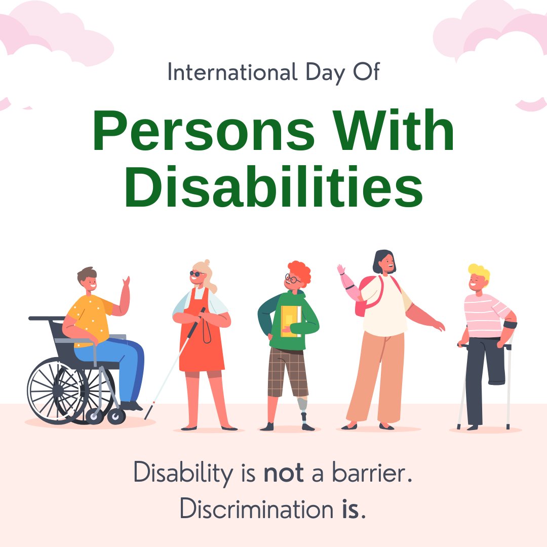 ROCKreachout's tweet photo. Remember that your words, attitudes and actions impact the life of a person with disabilities more than their disability. Let’s look beyond disabilities and break barriers together. Recognize and celebrate ability today and always! #IDPwD https://t.co/nseIIWt8Ws