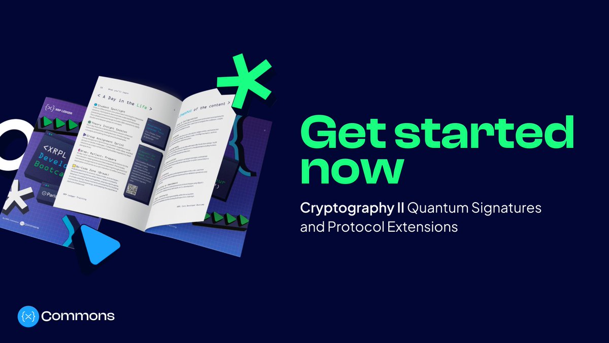 xrpl_commons's tweet image. 🧵 Master how the #XRPL handles secure transactions, multisigning, and post‑quantum cryptography with hands‑on demos, from theory to production‑ready code.​  
➜ Full course now available on Gitbook xrpl.at/cdbc05 ​(1/2)

#XRPL #CoreDev #Cryptography