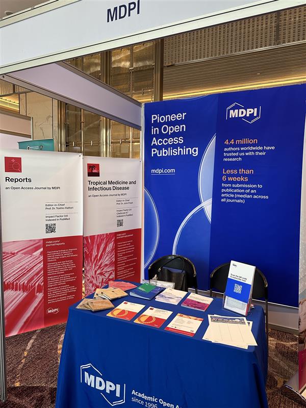Reports_MDPI's tweet image. 🌴 We’re at the Joint International Tropical Medicine Meeting 2025! Visit MDPI Journal Reports at Booth S8 to explore our latest research &amp;amp; special issues. 🧬✨ #TropicalMedicine #MDPI #Conference2025
