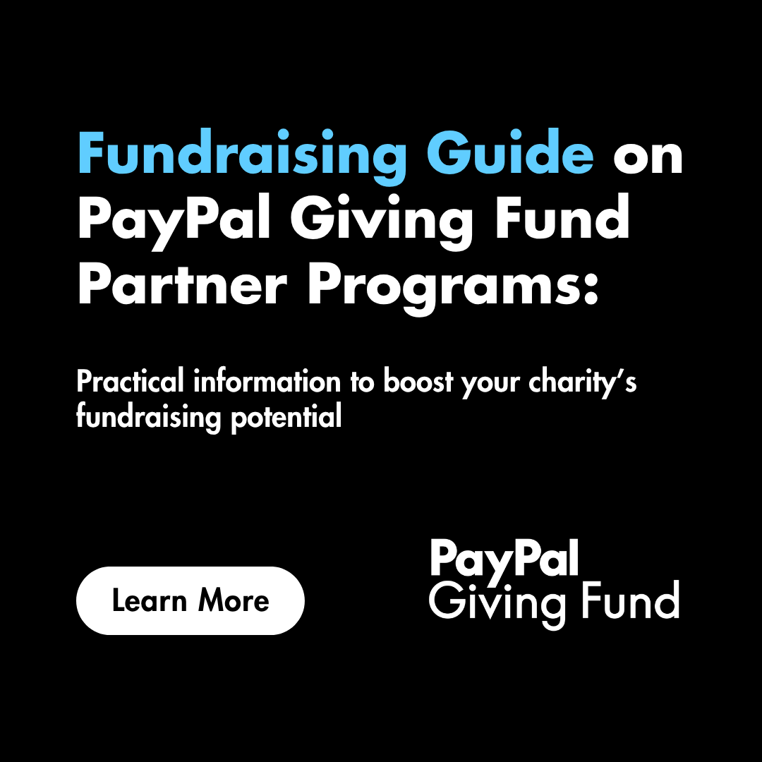 CharityVillage's tweet image. The #Fundraising Guide on PayPal Giving Fund Partner Programs provides practical information to boost your #charity’s fundraising potential. Our aim is to help charities like yours raise more funds and connect with new supporters. 

Download the #guide! ⬇️
okt.to/LNKdBn