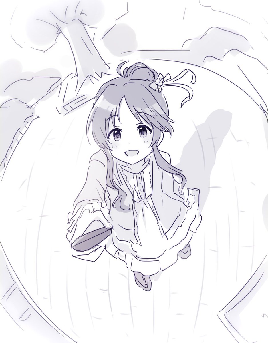 遅くなりましたが……高森藍子ちゃんです！
360°カメラに見えてるかな……