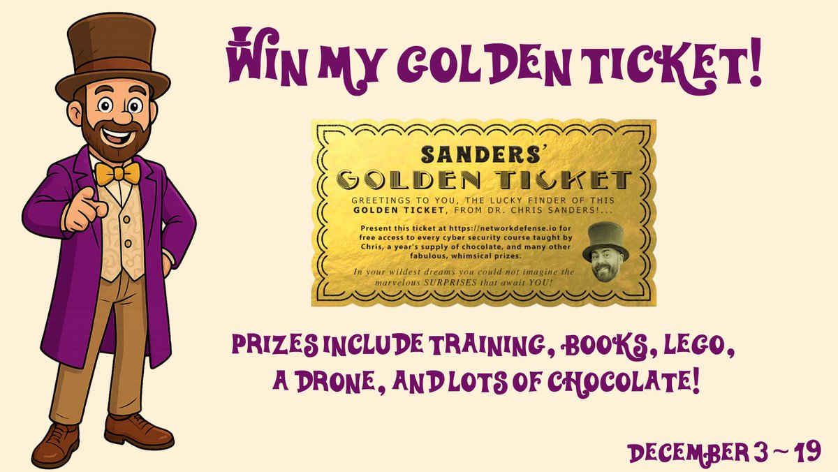 chrissanders88's tweet image. My friends, the time has come. This holiday season, I'm giving away a golden ticket that grants free entry into ALL my training courses, a year's worth of chocolate, and tons of other amazing prizes.