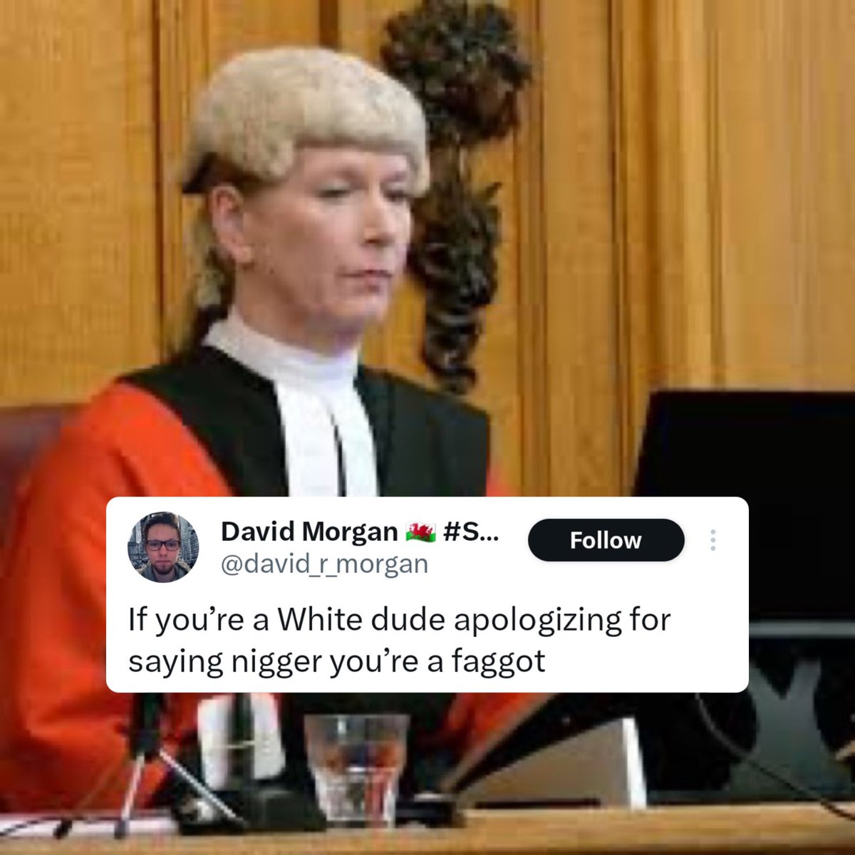 Rightanglenews's tweet image. BREAKING - Wales judge Tracey Lloyd-Clarke, who previously freed a 33-year-old man convicted of raping a girl under 14 due to “prison overcrowding,” has now sentenced a British man to 20 months in jail over a post on X.
