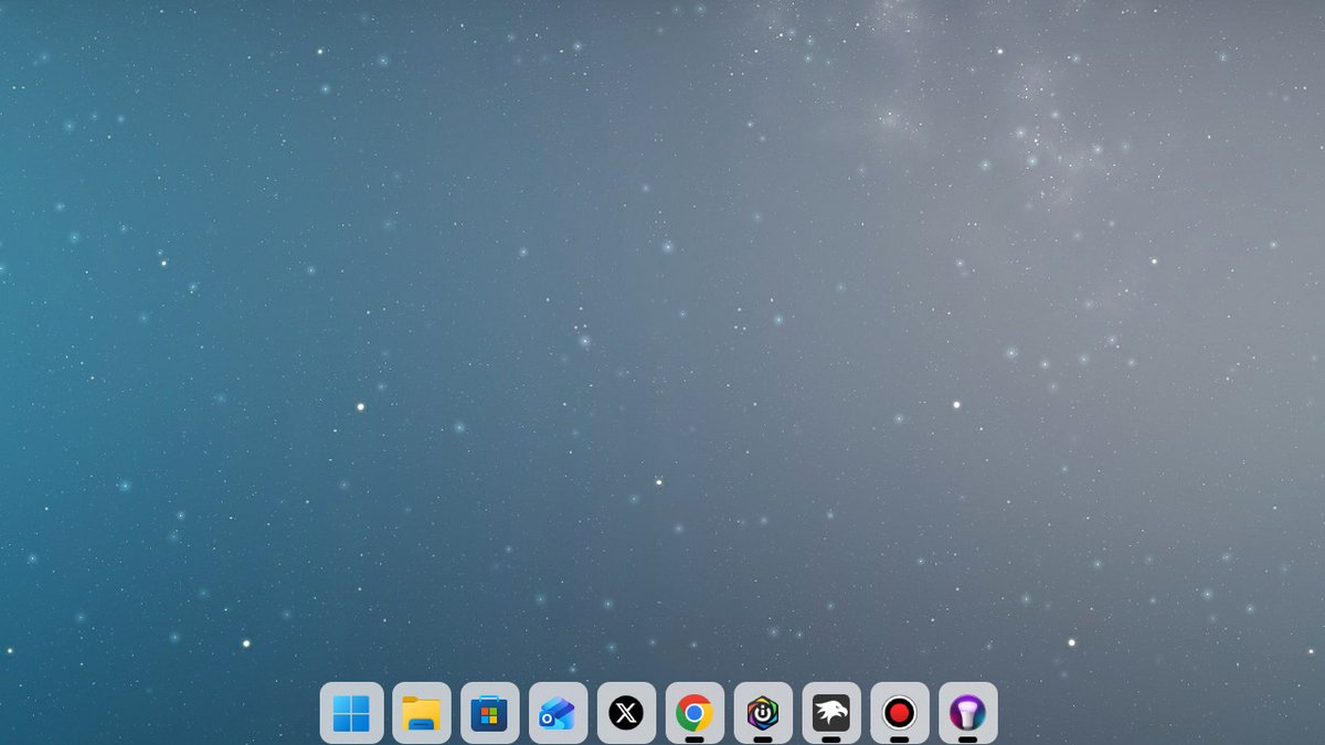 MeteoR_oo0's tweet photo. Windows 11のタスクバーの見た目をカスタマイズしたい！という方は
Windhawkの「Windows 11 Taskbar Styler」で実現できます✨️

個人的には「DockLike」テーマがオススメです！