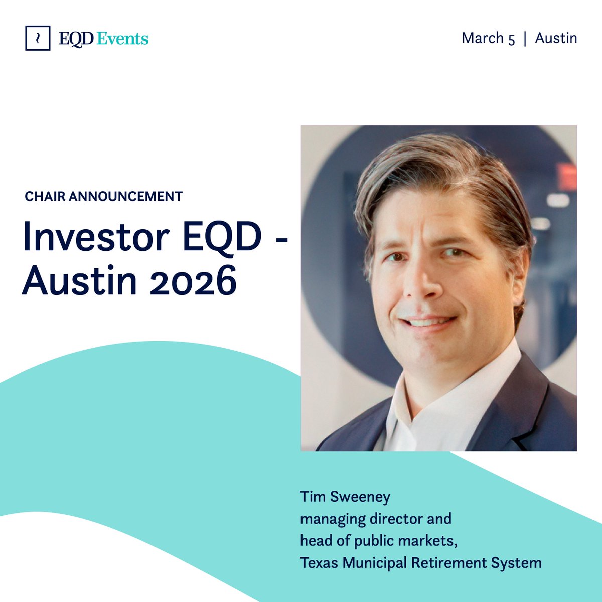 Texas Municipal Retirement System's Tim Sweeney will be joining us as a chair at Investor EQD - Austin 2026 on March 5! Register today: eqderivatives.com/event/investor…