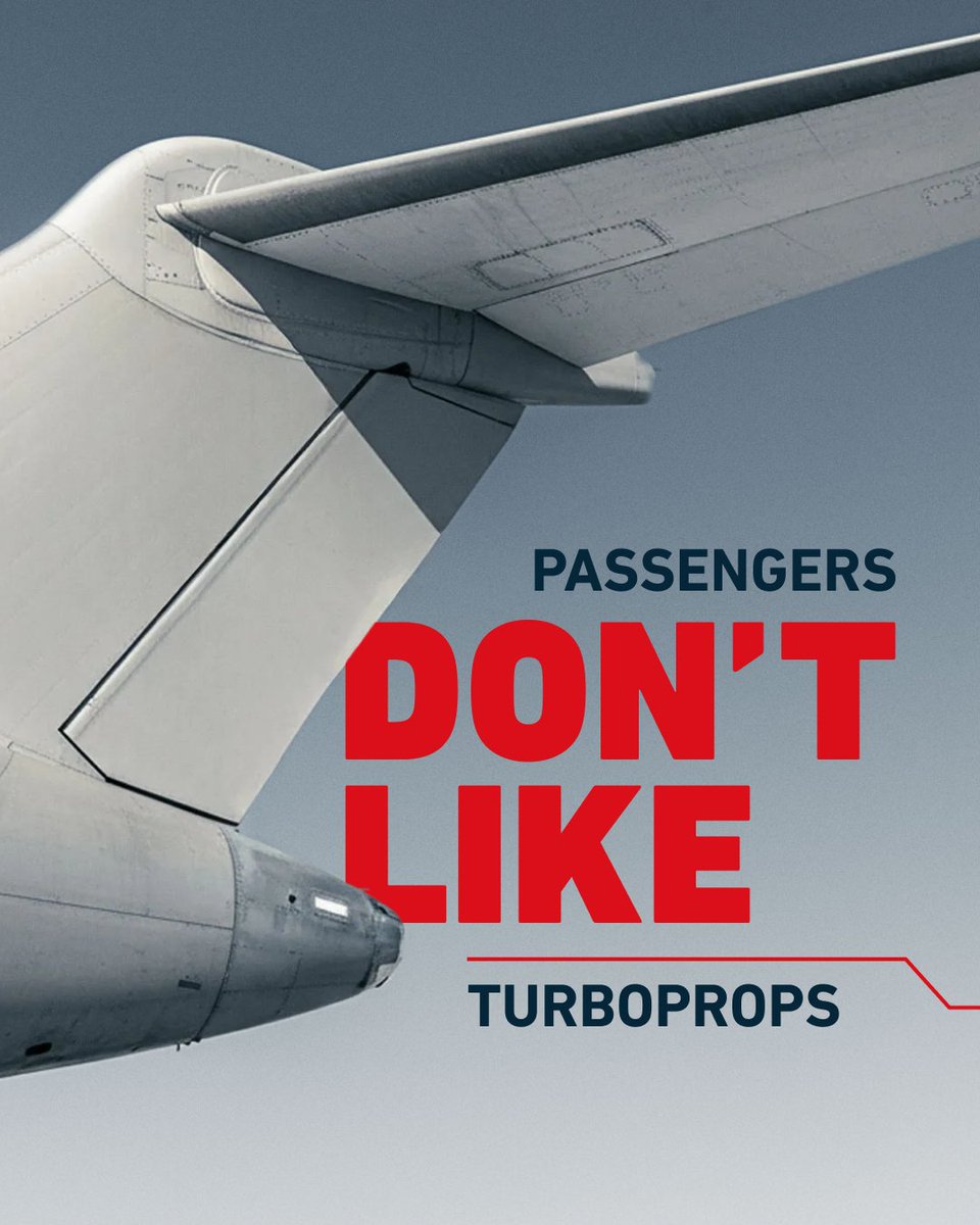 Only 8 ATRs fly passengers in the U.S. Why? Passengers see turboprops as noisy, slow, and less comfortable. See why perception matters, read the full article in WINGSPAN: brnw.ch/21wY2Ut

#MHIRJ #CRJSeries #RegionalAviation #RegionalJets #MHIRJInsights #AviationEconomics