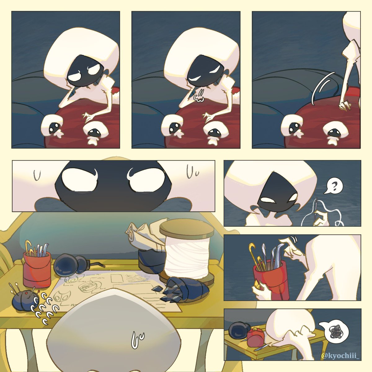 kyochiii_'s tweet image. an attempt #lacenet #silksong