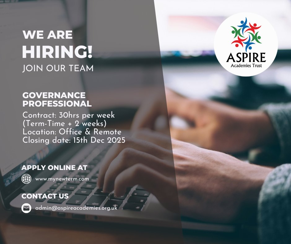 🖋️ Do you have experience in Governance?

We are recruiting for a part-time Governance Professional, who is experienced, highly organised and can demonstrate strong knowledge of governance principles.

➡️ Read the Job Description and apply online here: mynewterm.com/jobs/2189/EDV-…