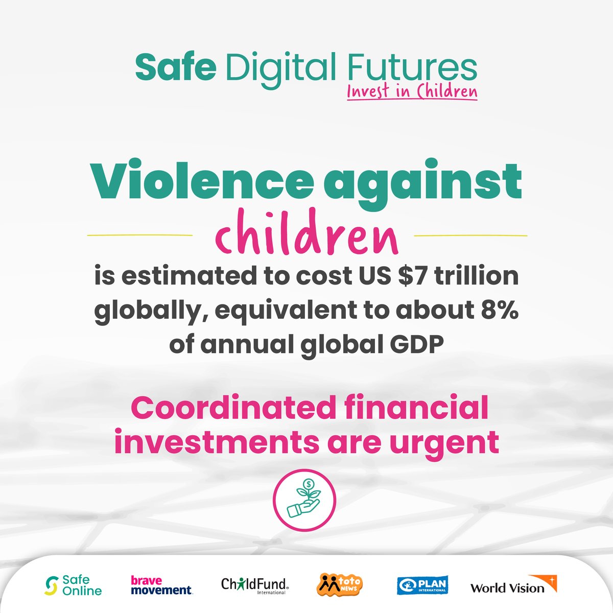 SafeOnlineFund's tweet image. Every child deserves a safe, healthy, and empowering digital future.

The Safe Digital Futures - Invest in Children coalition aims to unite global leaders to unlock sustainable funding. 
bit.ly/4p7yDmB 

#SafeOnline #SafeDigitalFutures #G20