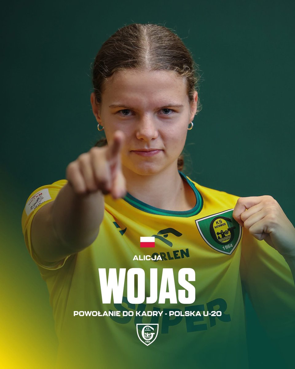 GKSKobiety's tweet photo. Alicja Wojas została powołana do reprezentacji Polski U20! 🇵🇱

🔗 https://t.co/IBRfO6hJoQ https://t.co/urjErqz77I