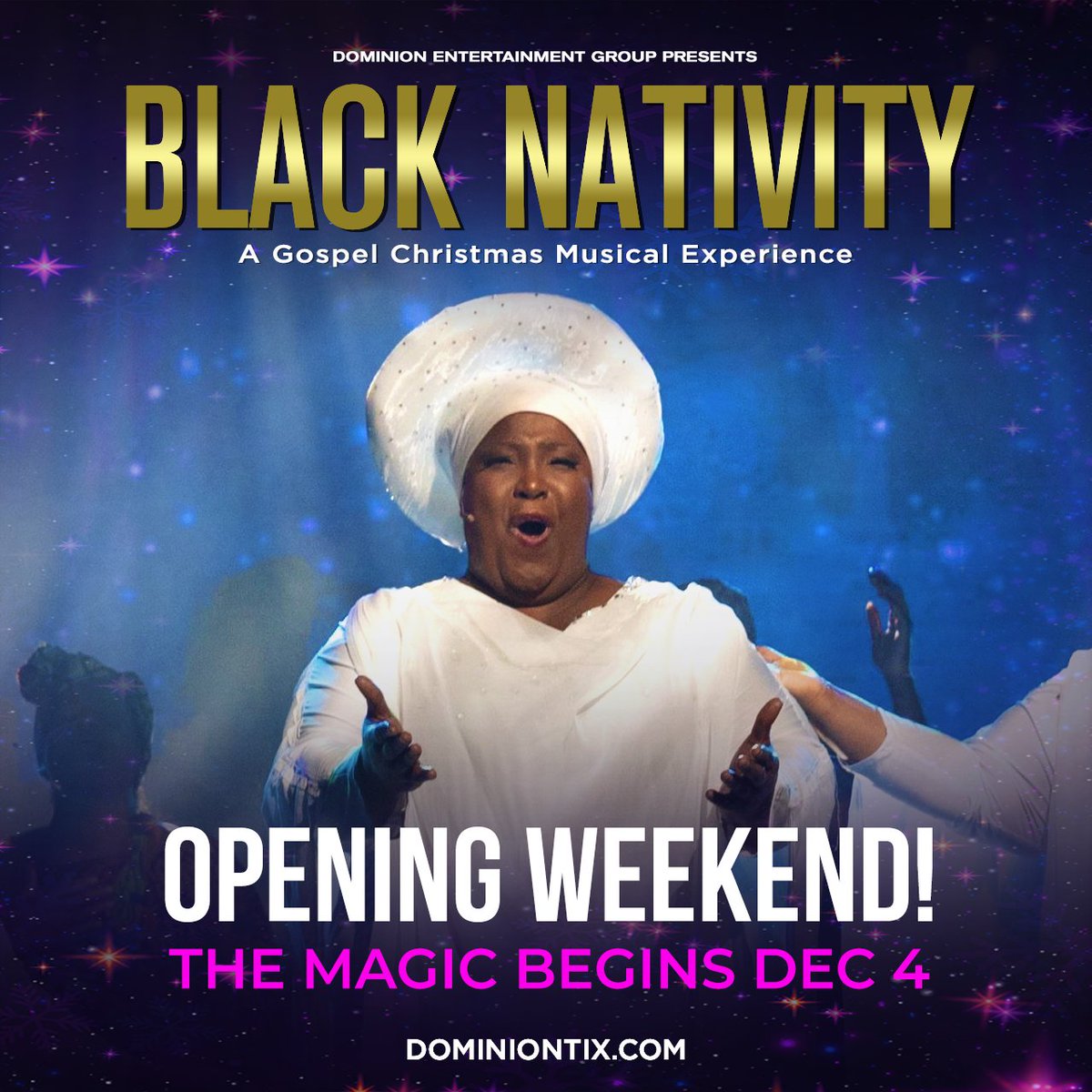 DomEntGroup's tweet image. Black Nativity Opens TOMORROW!—Don’t Miss It!

Seats are filling quickly—secure your tickets now and join us for an unforgettable opening weekend!

Get your tickets at: dominiontix.com- mailchi.mp/dominionent.or…