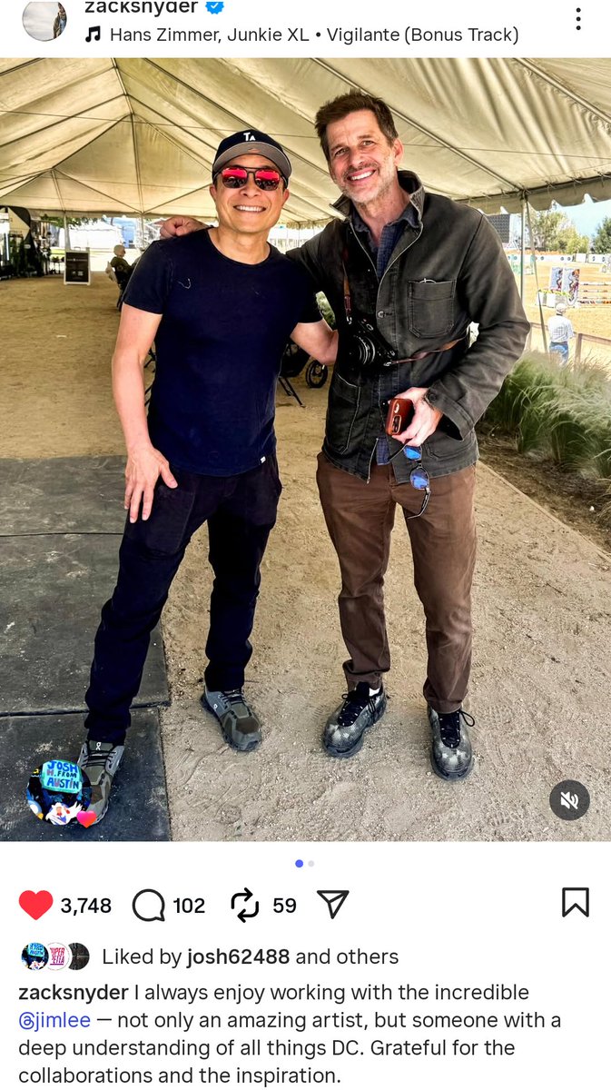 Zack Snyder's latest IG post! 💥