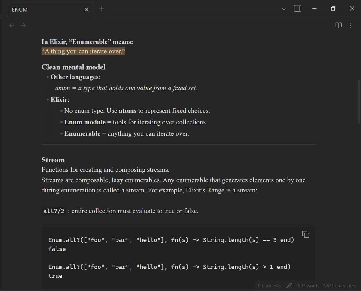 your_shantam's tweet image. Day 51 /100 – #100DaysOfElixir   

unpopular opinion learning a language by reading docs yields better long term result than you tube tutorials..

 #Elixir #FunctionalProgramming