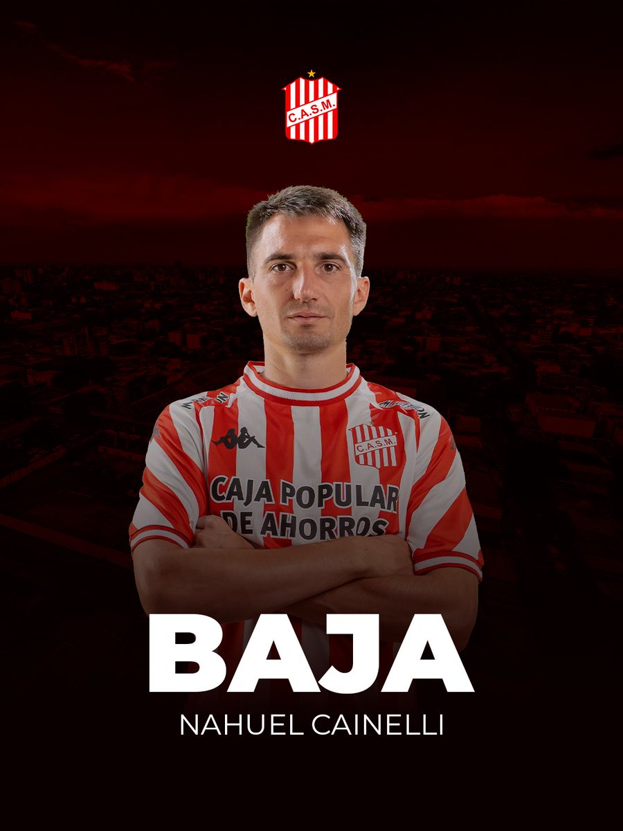 🔴⚪️ #PrimeraNacional

Desde el Club A. San Martín informamos que los jugadores Leonardo Monje y Nahuel Cainelli rescindieron oficialmente sus contratos y dejaron de pertenecer a nuestra institución.

⚽️ #VamosCiudadela