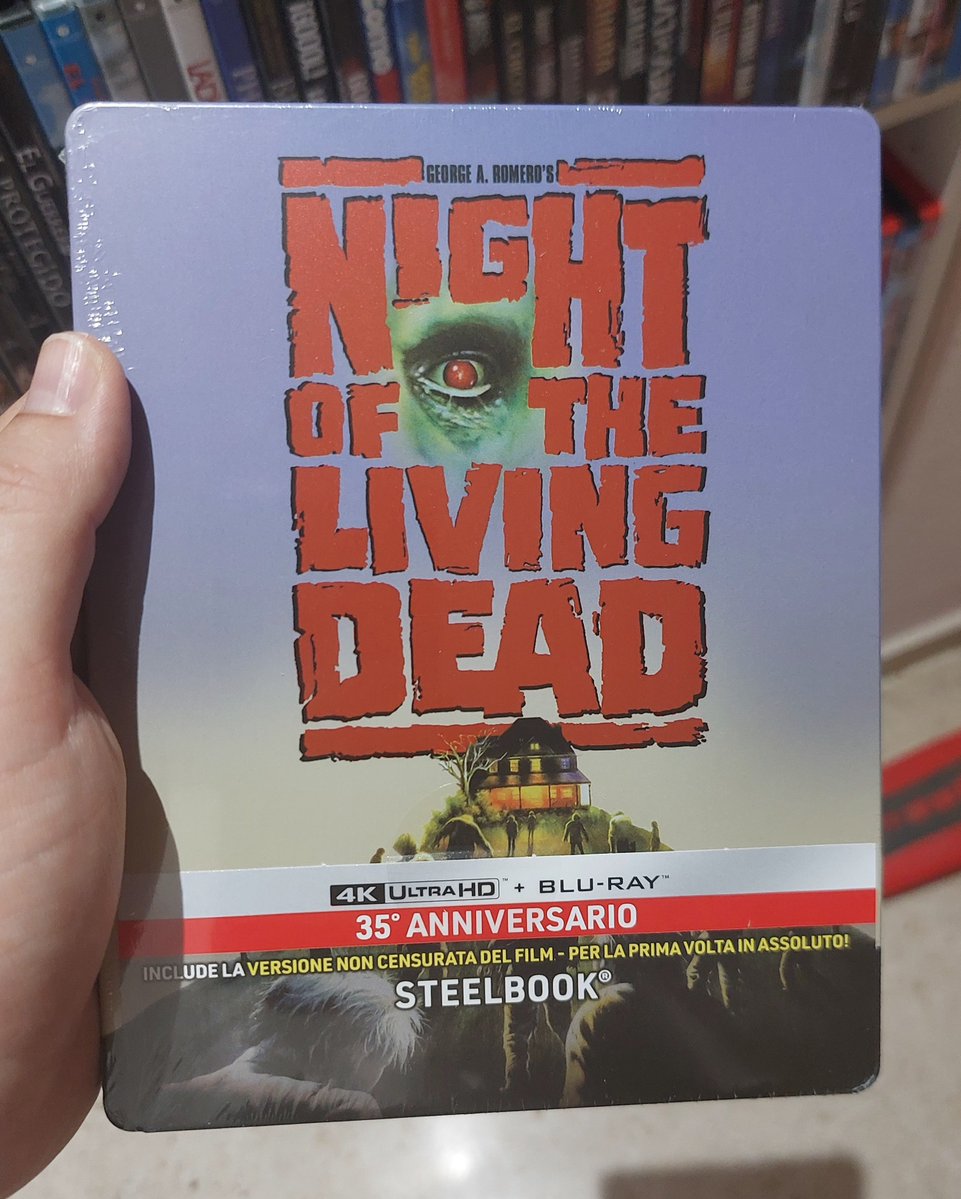 Peli para hoy , veamos que tal está esta joyita en glorioso 4K UHD que incluye la edición no censurada . Que no nos coman el cerebro!
#cineencasa🎬🍿 #lanochedelosmuertosvivientes
