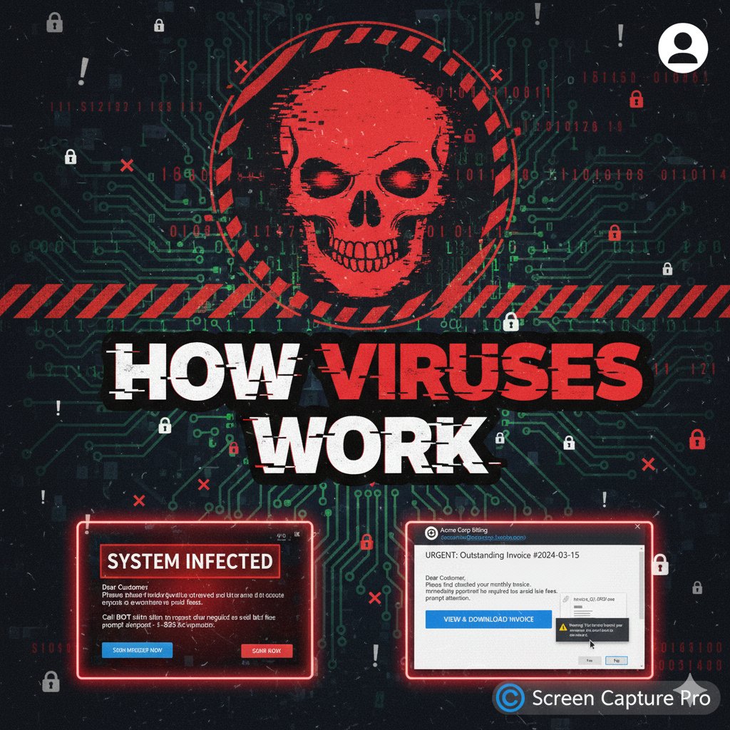 BetterTechLLC's tweet photo. How Computer Viruses REALLY Work 🦠 - https://t.co/ajeboJBnjr

We Expose How Scary Pop-Ups and Viruses Trick You https://t.co/PfP4xE1vvj