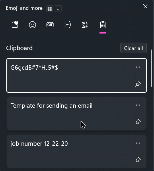TechTipsHowell's tweet image. 𝐓𝐞𝐜𝐡 𝐓𝐢𝐩: View recently copied text and images

𝐏𝐮𝐫𝐩𝐨𝐬𝐞: Reuse and view recent copied text without needing to copy again

𝐈𝐧𝐬𝐭𝐫𝐮𝐜𝐭𝐢𝐨𝐧𝐬: Press Windows key + V