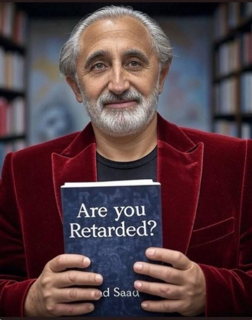 GadSaad's tweet photo. @BenStiller Thank you Ben for bathing in the warm infinity pool of Suicidal Empathy. https://t.co/a6Lf7iHXvu