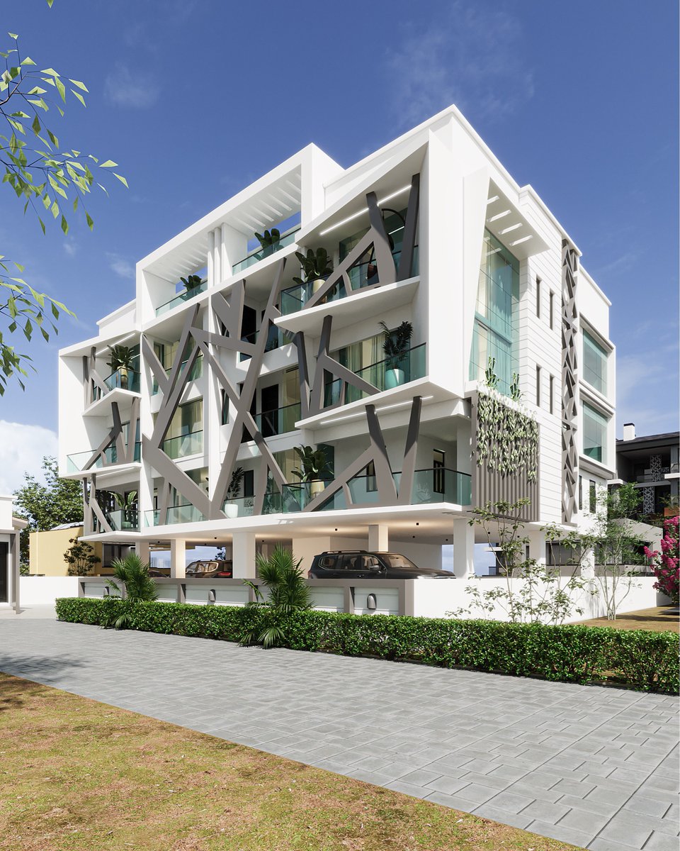 dezynstructures's tweet image. APARTMENTS

It features;
* 3- floors
* ⁠Gym
* ⁠Kictchenette
* ⁠Lift
* ⁠2  two- bedroom units
* ⁠Lounge
* ⁠2 one- bedroom unit
* ⁠Convenience

-
#dezynstructures #apartmentdesign #modernarchitecture #architecturaldesign #nigerianarchitects #interiordesign #buildingdesign