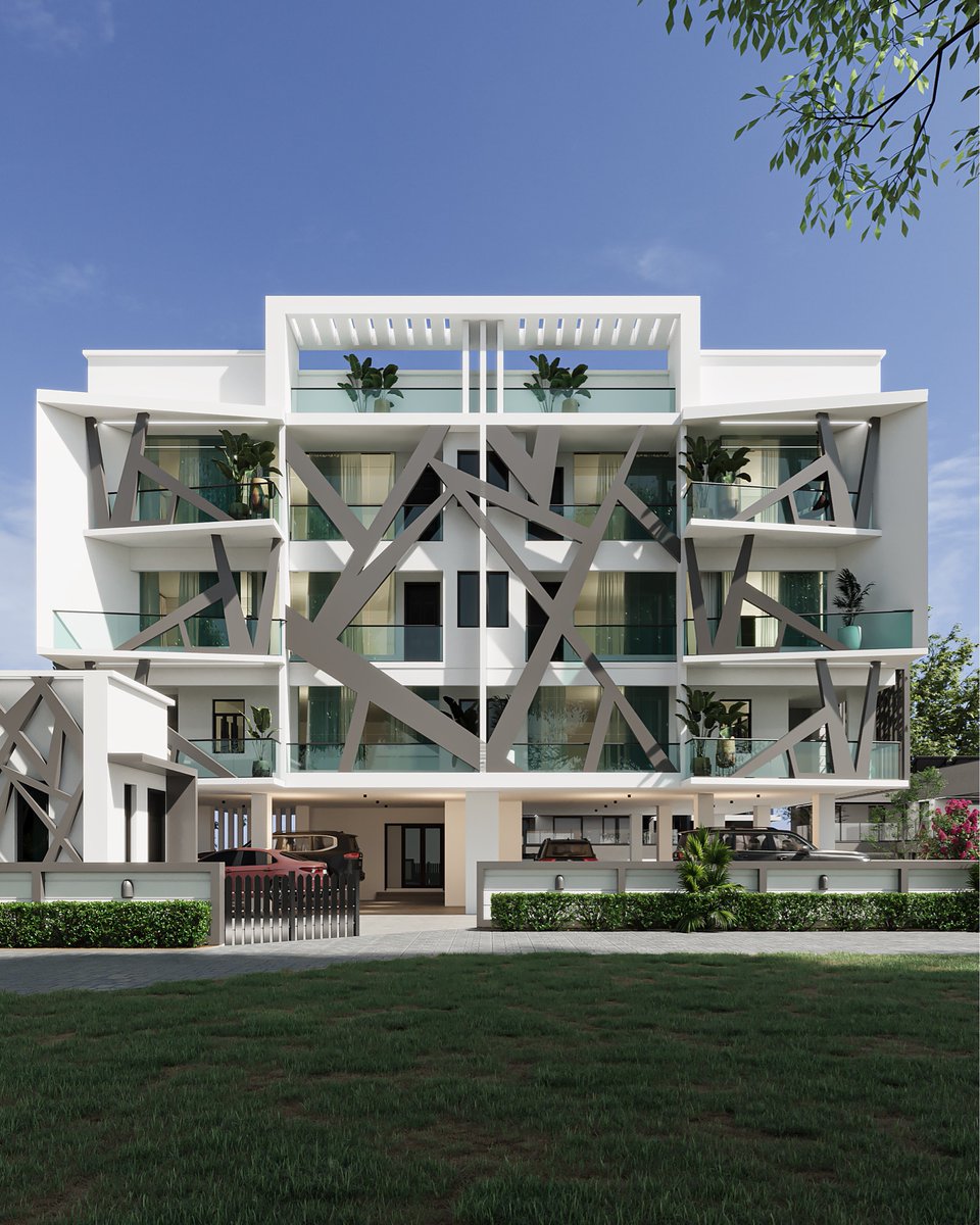 dezynstructures's tweet image. APARTMENTS

It features;
* 3- floors
* ⁠Gym
* ⁠Kictchenette
* ⁠Lift
* ⁠2  two- bedroom units
* ⁠Lounge
* ⁠2 one- bedroom unit
* ⁠Convenience

-
#dezynstructures #apartmentdesign #modernarchitecture #architecturaldesign #nigerianarchitects #interiordesign #buildingdesign