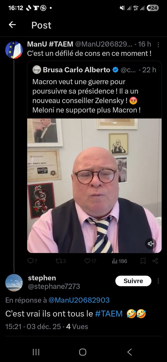 krustysmonkey's tweet image. A quoi rexonnait on un compte #taem ? 
Insulte 
Blocage des réponses 
Aucune ouverture a la discussion 
Oui c est bien la macronie