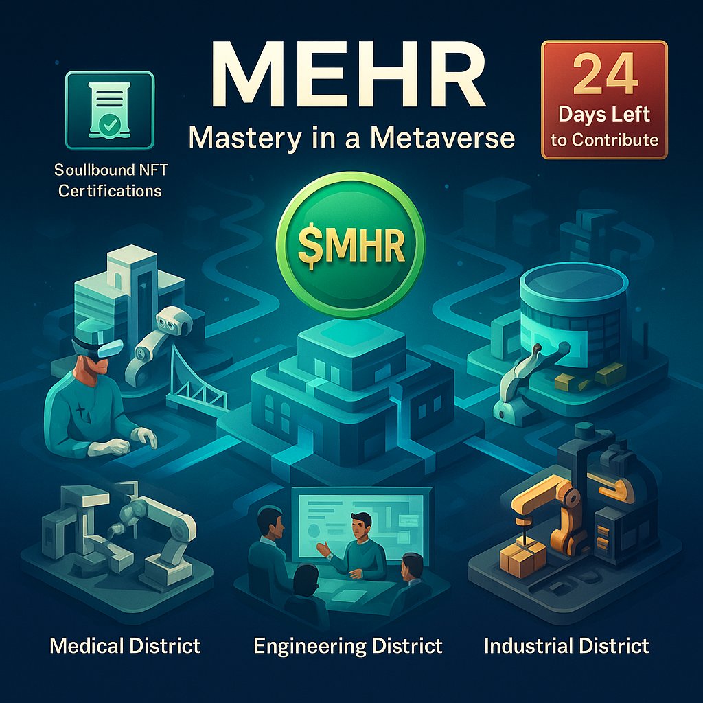 mian_zeeshan00's tweet image. 🚀 Mehr Professional Mastery is reshaping the future of learning!
Step into a Sharia-compliant, risk-free Metaverse designed for healthcare, engineering &amp;amp; manufacturing.
Limitless skills, real impact. 🌐✨

sidrastart.com/project/8c60c4…

#MehrMetaverse #FutureOfLearning #Sidrafamily