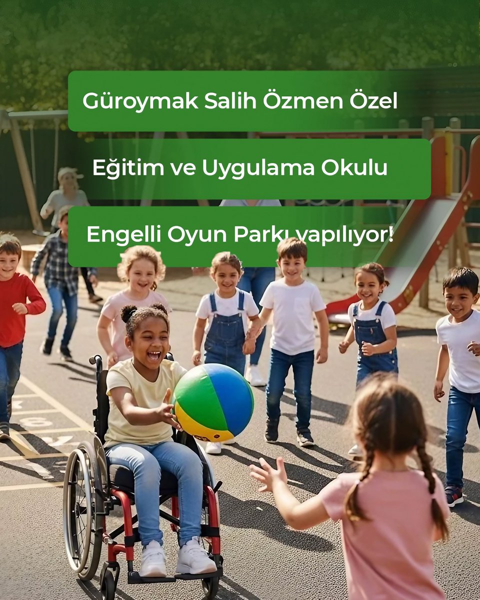 🌟 Engelliler Gününe Anlamlı Bir Destek

3 Aralık Dünya Engelliler Günü münasebetiyle, Güroymak Salih Özmen Özel Eğitim ve Uygulama Okulu’na engelli dostu bir oyun parkı kazandırıyoruz.