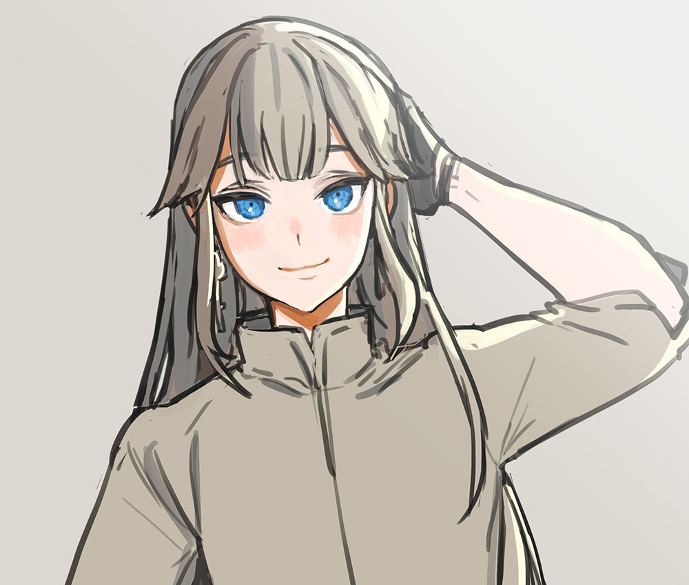 모자 벗고 묶은거 풀면 꽤 장발이 되는 험가