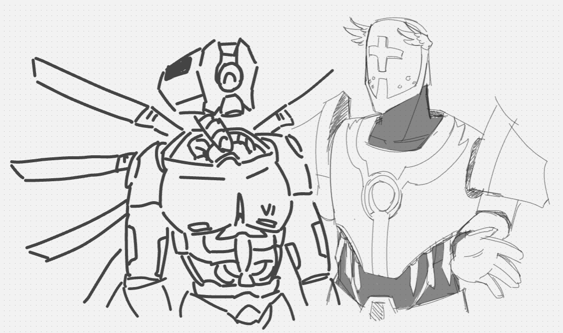 everhonednorth's tweet image. whiteboard drawing w my bestie :3 @Palilot 

#ultrakill