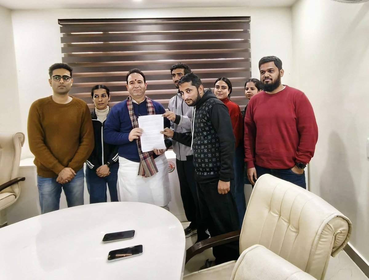 Today, a delegation of JKPSI aspirants met Hon’ble LoP <a href="/Sunil_SharmaBJP/">Sunil Sharma</a> 
After a year of delays, false hopes and complete silence from the system our frustration finally reached the table.

Sunil Sharma Ji assured that he will take the JKPSI exam delay issue to the concerned and