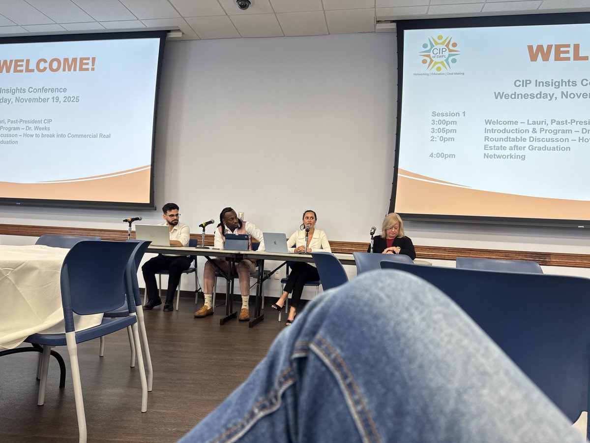 ZeoSlim's tweet photo. Honored to speak with current FGCU real estate students on a panel as a member of CIP of SWFL. https://t.co/VM8NzOCUJs