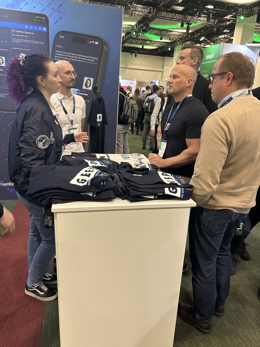 CodeTwoSoftware's tweet image. Live from chilly Dublin at @ESPC_Community 2025! We’re back at booth 36 for expo day 2 - swing by today or tomorrow to talk email signatures &amp;amp; brand management, see our tools in action, and grab a high-five. Day 1 recap below.
#ESPC, #ESPC25