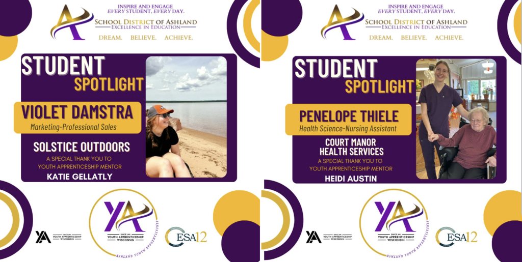 Spotlight on the Youth Apprenticeship Program! 🌟  
Big applause to Violet Damstra and Penelope Thiele for their hard work and dedication! 👏

#OredockerStrong