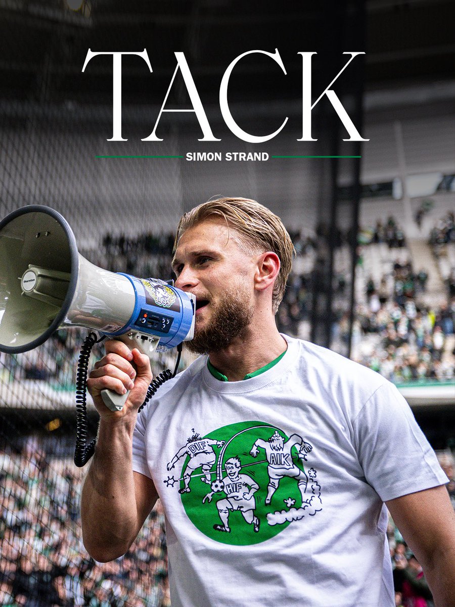 Det står nu klart att Simon Strand lämnar Hammarby efter tre år i klubben.

Stort tack för tiden i Bajen och lycka till, Simon! 💚

#Bajen