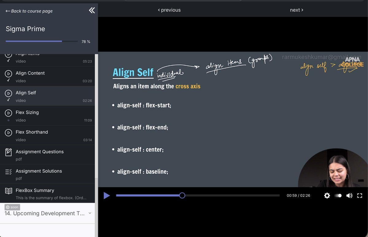 Mukeshkuma47612's tweet image. #11 Day of Software Engineering :-
Finished Day eleventh of my SE journey

Here’s what I learned today-
✨ Align Self
🖼️ Flex Sizing
📌 Flex Shorthand
🃏Assignment
📚 Software Engineering 
📚 Computer Graphics (Semester Exam)

#SoftwareEngineering #LearningInPublic #CodingJourney