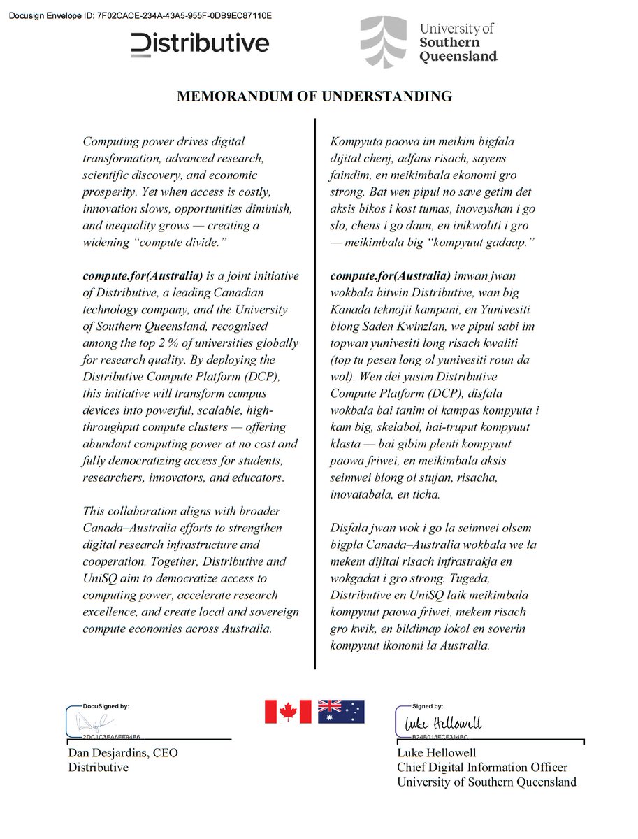 DistributiveNet's tweet image. This establishes a compute bridge for unlocking and equitably sharing idle CPU and GPU capacity across computers, edge devices, and servers - across continents. By its nature, it opens new avenues for collaboration in #researchcomputing, #ai, and more.