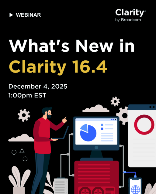 Tomorrow’s the day. Get a live look at Clarity 16.4: new features, stronger governance, and smarter visibility. See what’s new and why it matters. Register now ➡️ dy.si/9uX1Ku