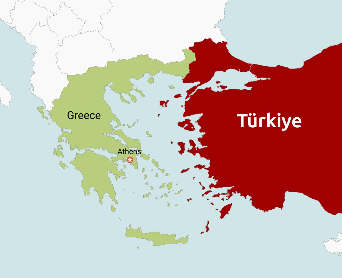 Adalar Denizi'nde (Ege);
"Doğal Harita" bu şekilde olmalı. 

Anadolu'nun doğal uzantıları anavatana kavuşmalı. 
Yoksa Türkiye hiç bir zaman güvende olamaz.
Bu adalar Türkiye'ye devredilmeli.