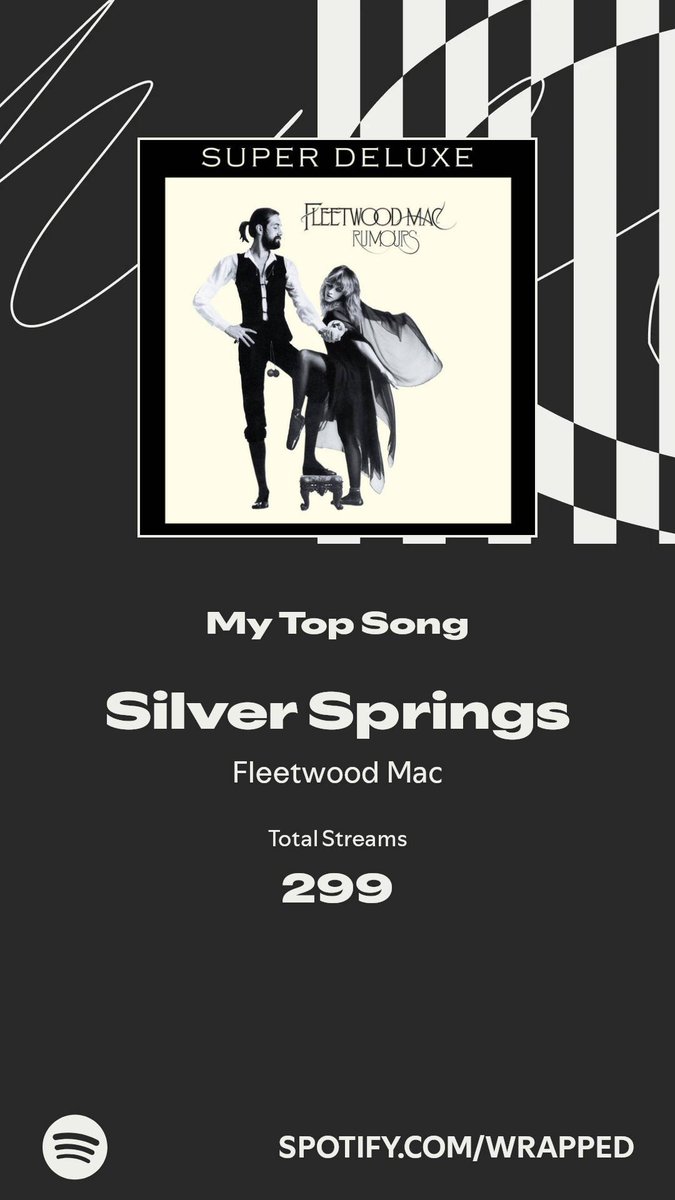 AlwaysOurDelena's tweet photo. Silver Springs by @fleetwoodmac is the way to go, love this masterpiece ❤️

 #SpotifyWrapped https://t.co/WBY7bO2Ldy
