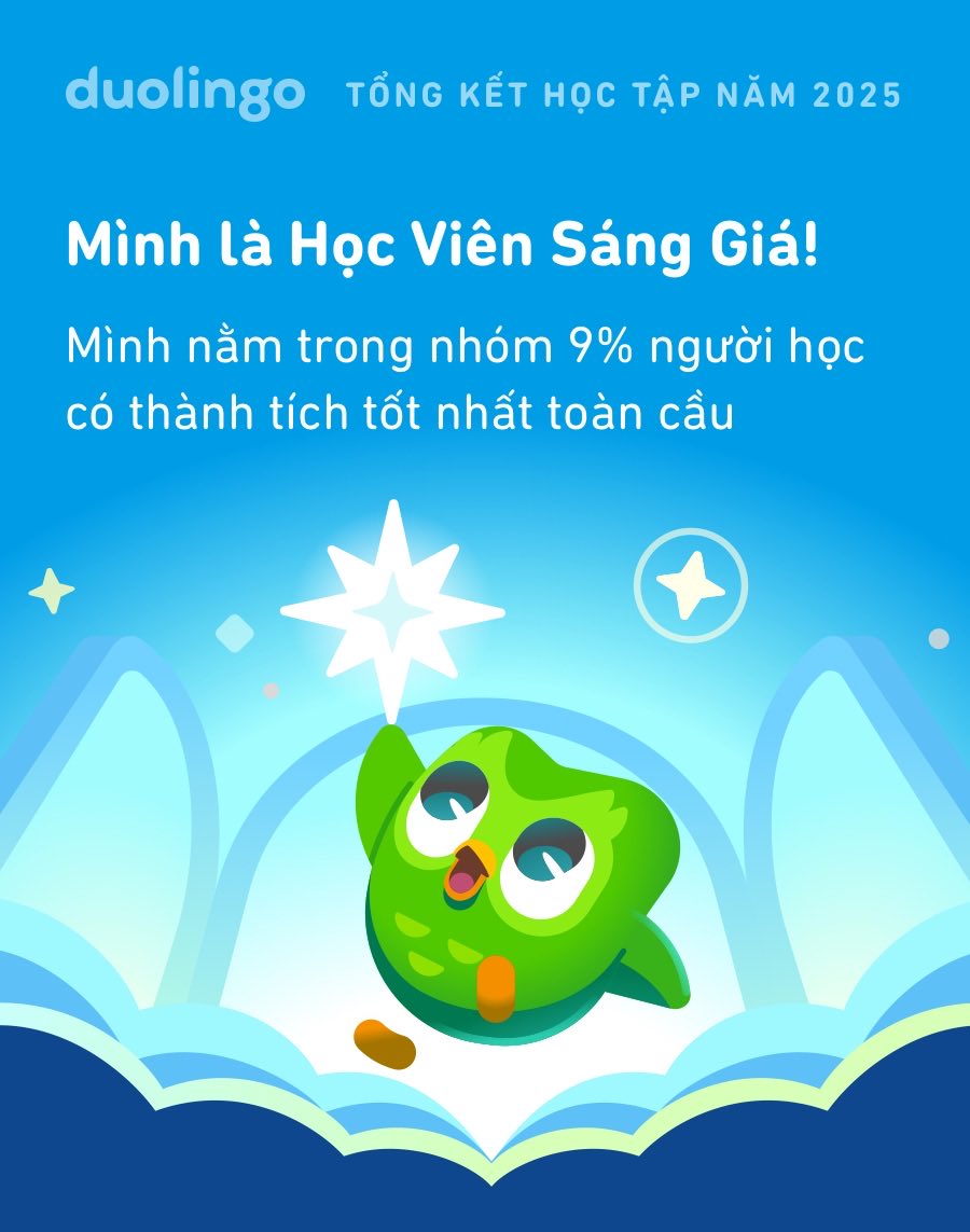 Ruby_Pham79's tweet image. Xem mình đã học được những gì trên Duolingo trong năm 2025 này! Bạn thì sao? #Duolingo365