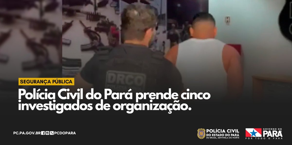 pcdopara's tweet photo. Polícia Civil do Pará prende cinco investig4dos de uma organização crim1nosa. 

O grupo é suspe1to de inserir dados f4lsos nos laudos dos veículos mediante pagamentos irr3gulares.

Saiba mais em https://t.co/XTLXNhijTS https://t.co/uxkT0CFw07