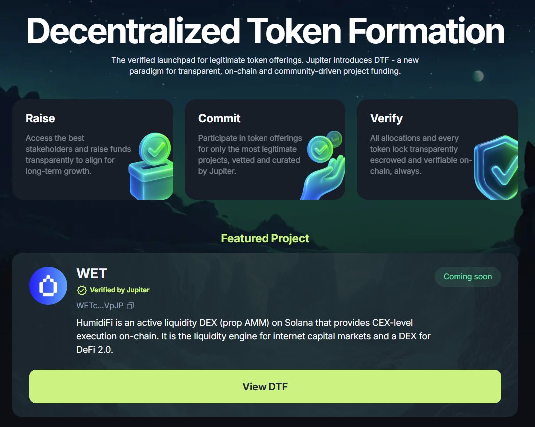 tokeninsight_io's tweet image. I’m LPing on @MeteoraAG  every day using the Jupiter mobile app @JupiterExchange .
This is just feedback, not FUD about Jupiter DTF’s first launch (@humidifi ) $WET .
1. The public DTF site went live at the exact same time as launch day.
This suggests the team was rushing, which…