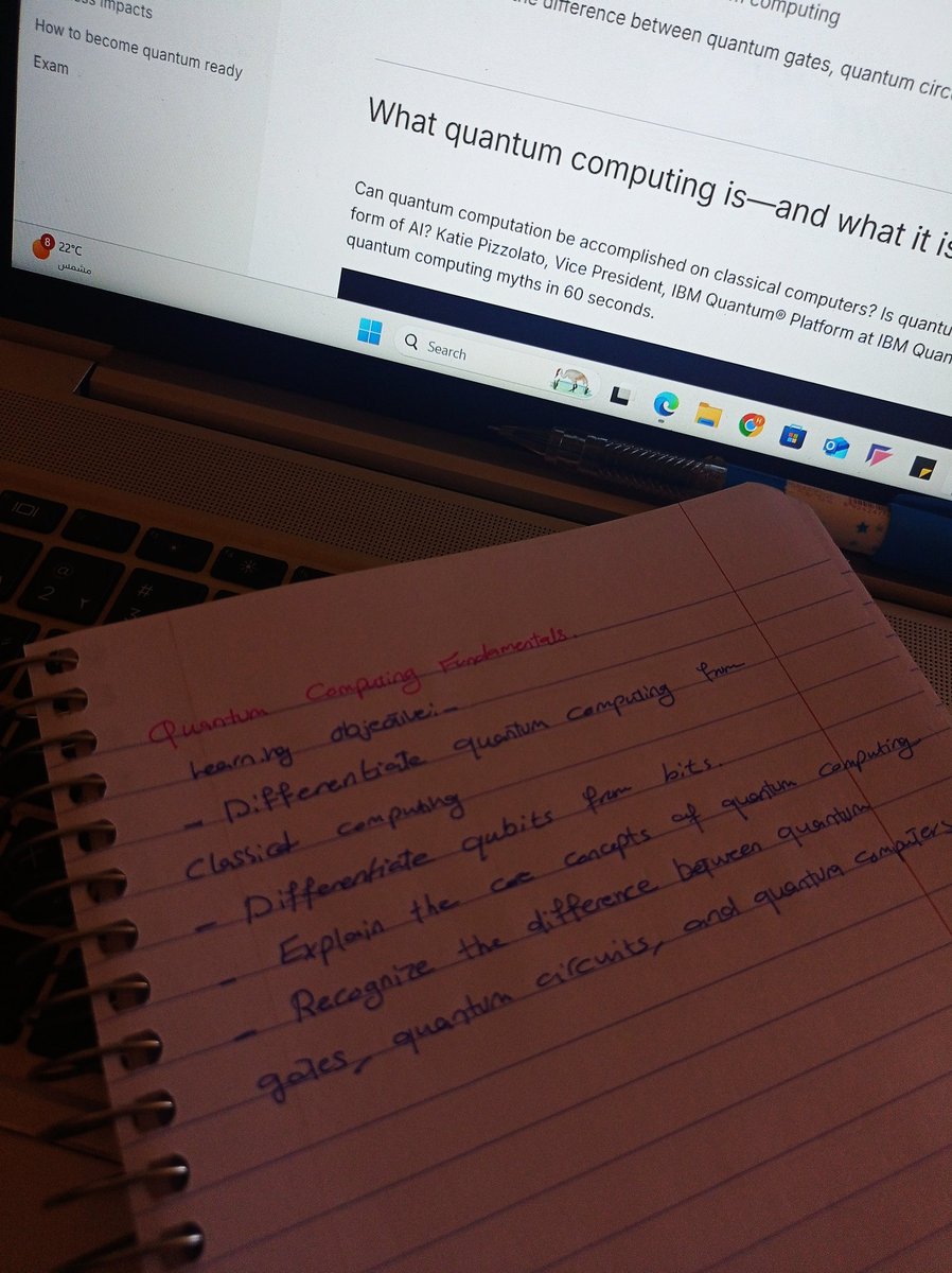 dev_in_gaza's tweet image. Still progressing through the IBM Quantum Computing course, learning something new every day! ⚛️🚀
#QuantumComputing #IBM #KeepLearning
#IBMQuantum