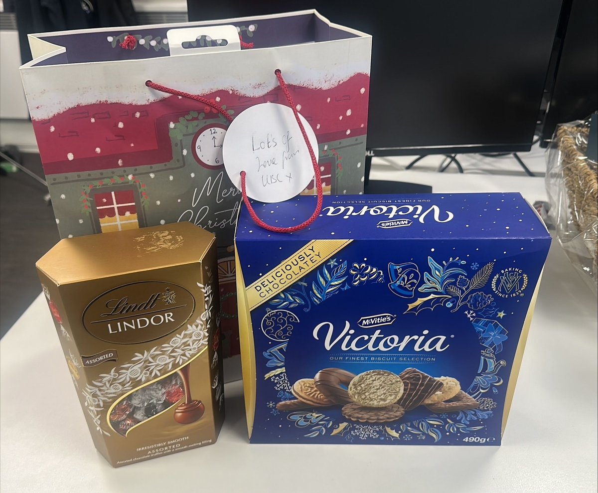 Thanks for the flying visit @UBCOffices! We love a sweet treat in the office. Here’s to the new year!